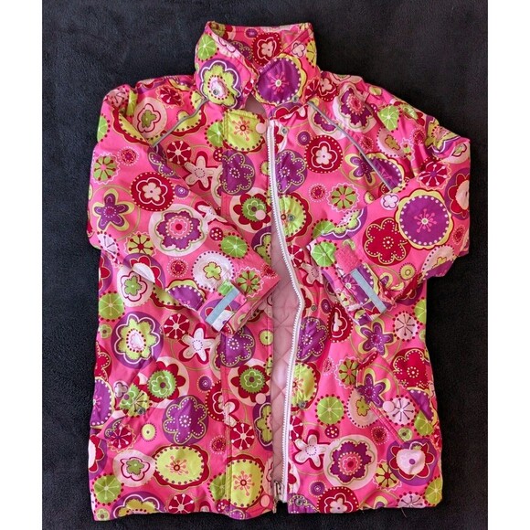 Hanna Andersson Other - Hanna Andersson Insulated Ski Winter Jacket Coat Flower Print Pink EU 120/US 6-7